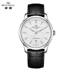 Seagull Extraordinary Series Snowflake Wave Dial Men'S Automatic Mechanical Watch Calendar Fashion Luxury Wristwatch 40Mm 1133A