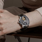 2023  Top Tourbillon Mens Luxury Watch Tianjin ST8235 Movement Mechanical Wristwatches Sapphire Glass Moonphase Luminous