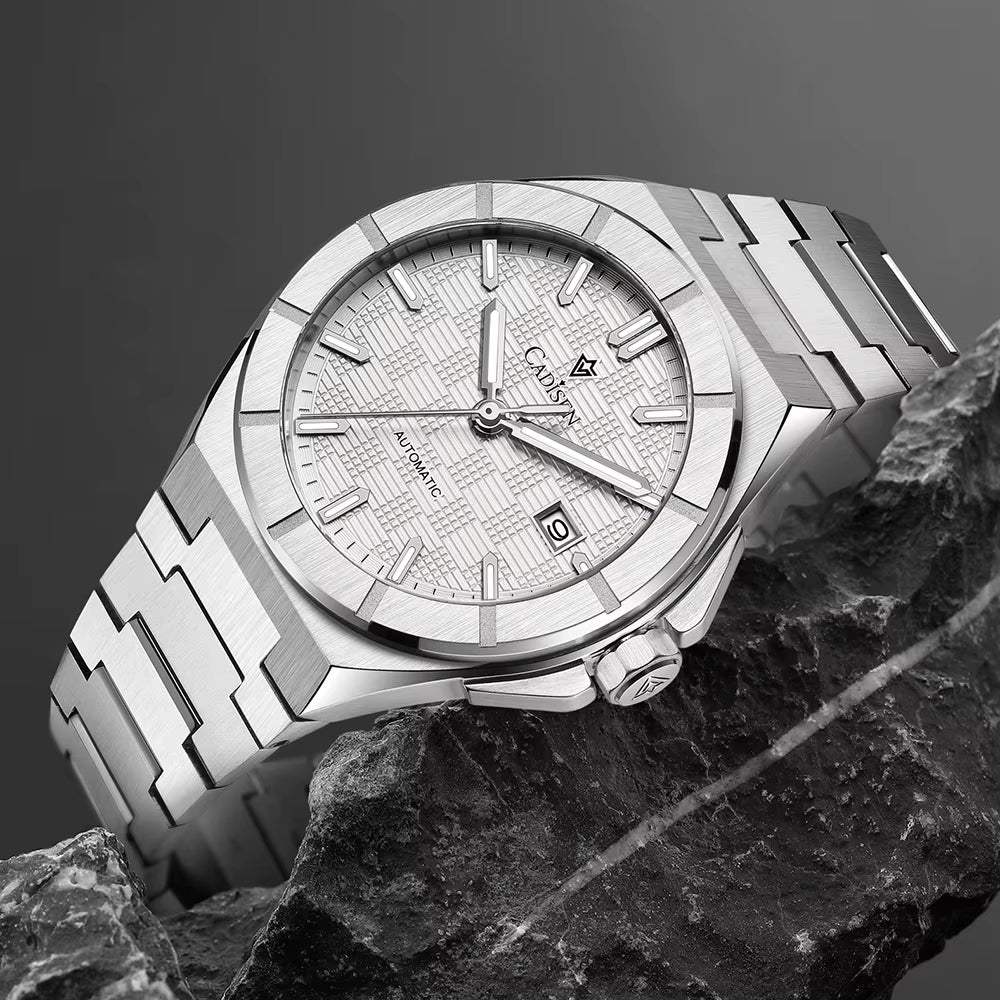 New Mens Watches Business Automatic Watch Men Japan Mechanical 40MM AR Sapphire 100M Waterproof Wristwatch