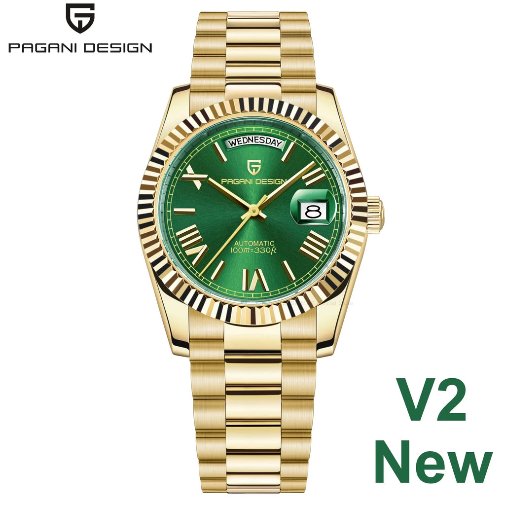 DD36 Mens Watches Top Luxury Mechanical Automatic Watch for Men ST16 Sapphire Gold Wristwatch Steel Waterproof