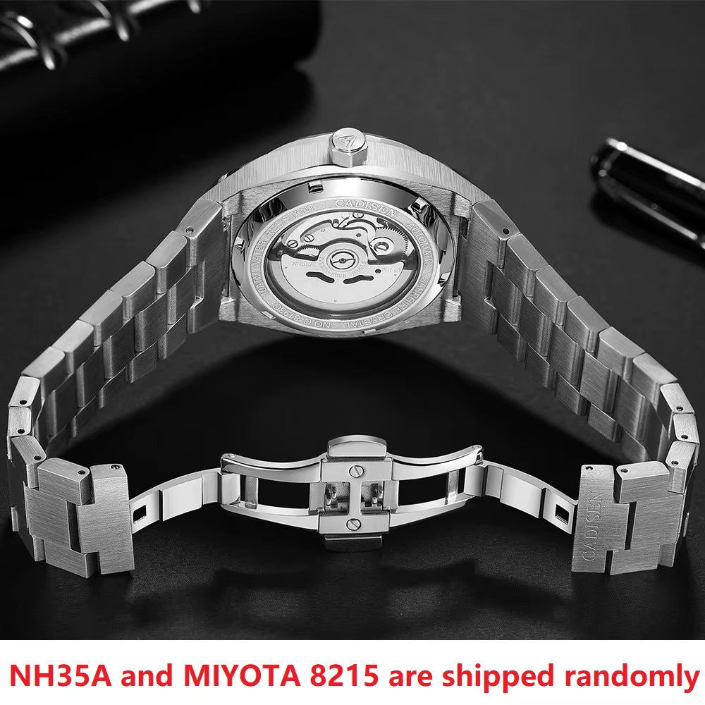 Automatic Mens Watches Fashion Top Brand Stainless Steel Japan NH35A Watch Men Mechanical Wristwatch Relogio Masculino