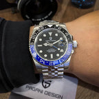 V3 New Luxury Left Crown Mens Watches 40Mm 100M Water Resistant Luminous Sapphire Glass GMT Men Mechanical Watches