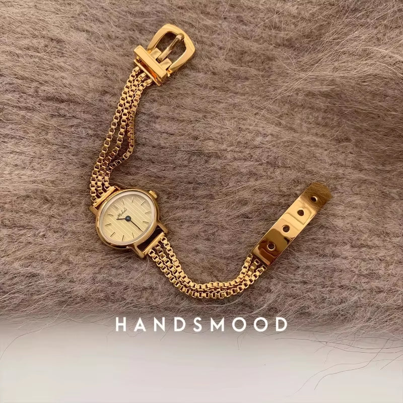 Watches for Women Fashion Temperament Gold Bracelet Casual Hundred Ladies Watches Quartz Watch Ladies Birthday Gift Box