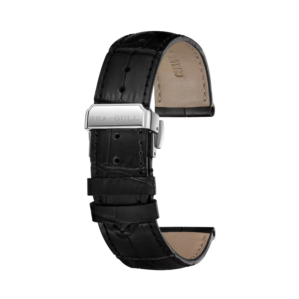 Seagull Extraordinary Series Snowflake Wave Dial Men'S Automatic Mechanical Watch Calendar Fashion Luxury Wristwatch 40Mm 1133A