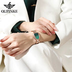 3192 Women Watch Luxury Elegant Stainless Quartz Wristwatch Waterproof Luminous Ladies Date Watch Bracelet Set Gift