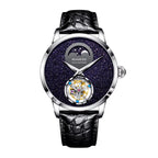 2023  Top Tourbillon Mens Luxury Watch Tianjin ST8235 Movement Mechanical Wristwatches Sapphire Glass Moonphase Luminous