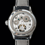 Men Luxury Tourbillon Watch Original ST8007 Movement Mechanical Wristwatches Crocodile Leather Vintage Datephase