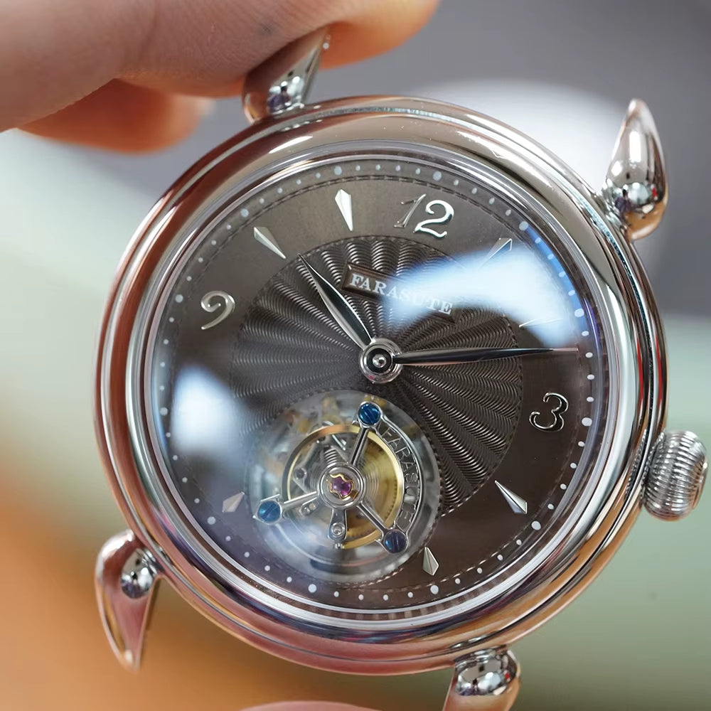 Tourbillon Sports Watch Men Luxury Watch Peacock Tourbillon Movement Sapphire Stainless Steel Waterproof Watch Relogio