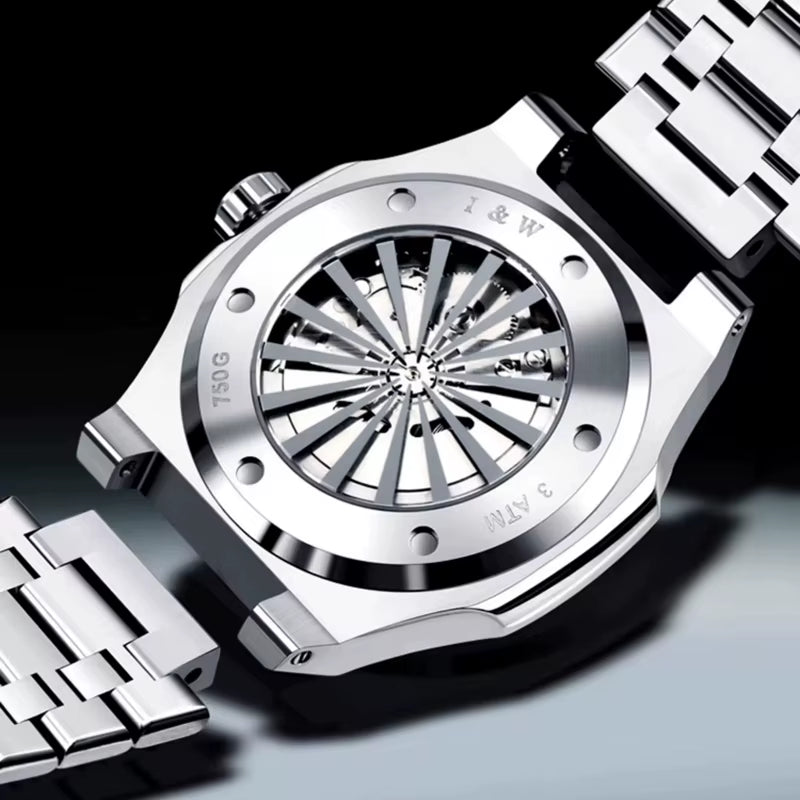 Brand IW Series High End Imported Movement Mechanical Watch Men Full Steel 50M Waterproof Sapphire Luxury Mens Watches