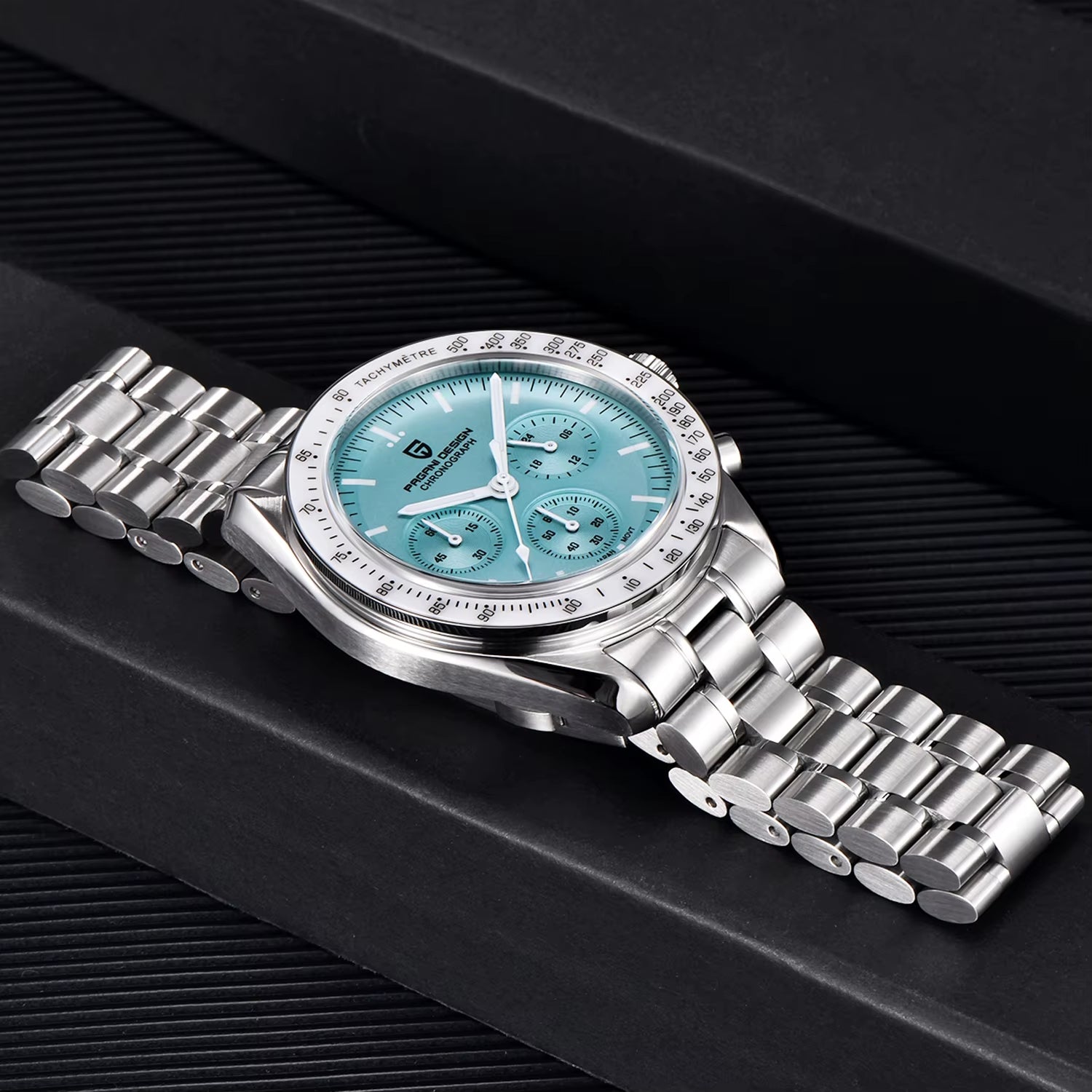 Moon Mens Watches Quartz Automatic Watch Men Luxury Sports VK63 Chronograph Waterproof Sapphire Reloj Hombre 2025