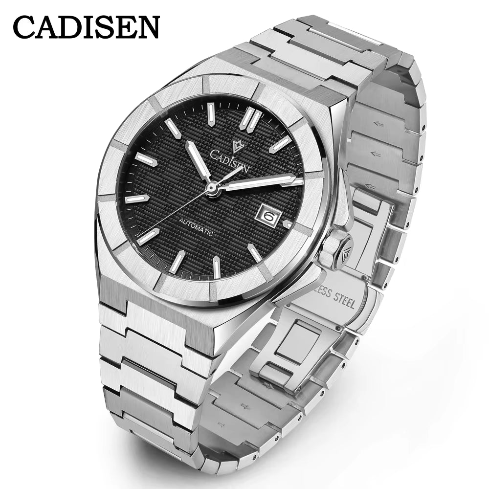 New Mens Watches Business Automatic Watch Men Japan Mechanical 40MM AR Sapphire 100M Waterproof Wristwatch