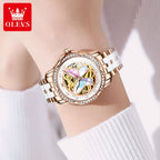 6615 Womens Watch Original Brand Automatic Mechanical Watch Waterproof Stainless Steel Watch with Box Watches Luxury Women
