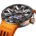 NEW Top Titanium Watch Men Automatic Luxury Timascus Sapphire Glass VITON Strap Unique Sports Watches Men'S Reloj Wristwatch