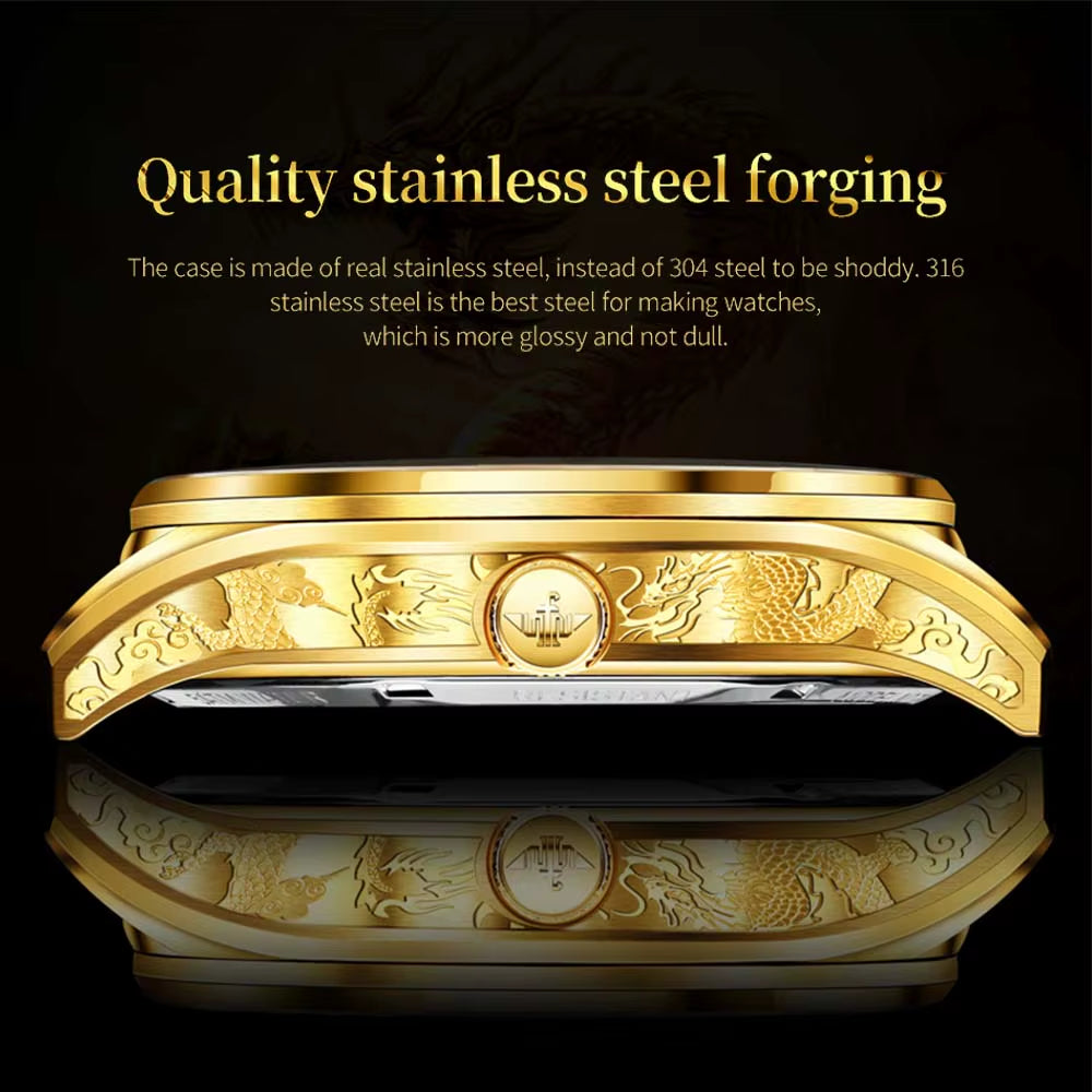 Original Genuine Watch Luxury Tourbillon Mechanical Business Men'S Watch Automatic Mechanical Fashion Wristwatch Clock