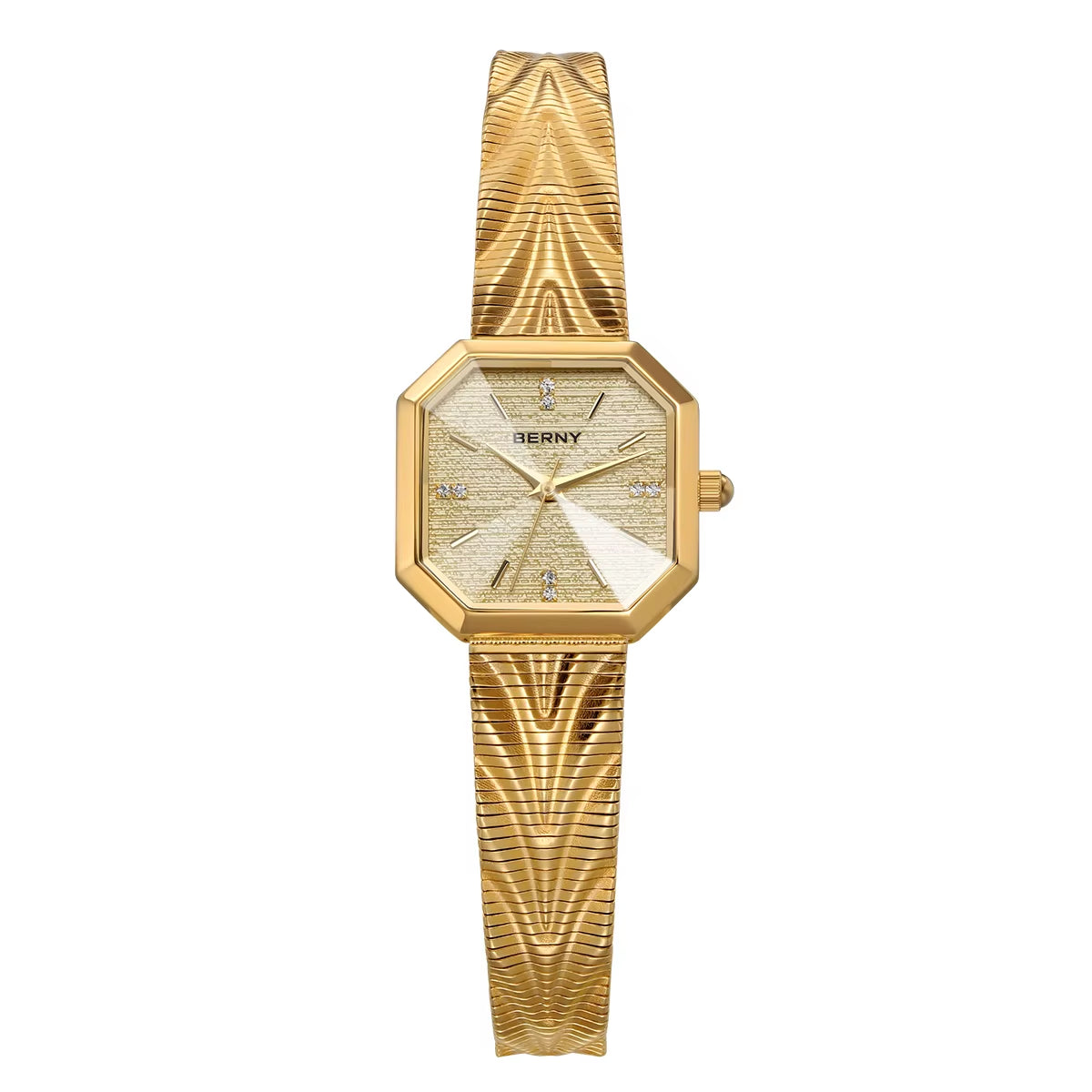 Gold Watch for Women Octagonal Ladies Quartz Wristwatches Stainless Steel Women Small Gold Watch Luxury Fashion Watches