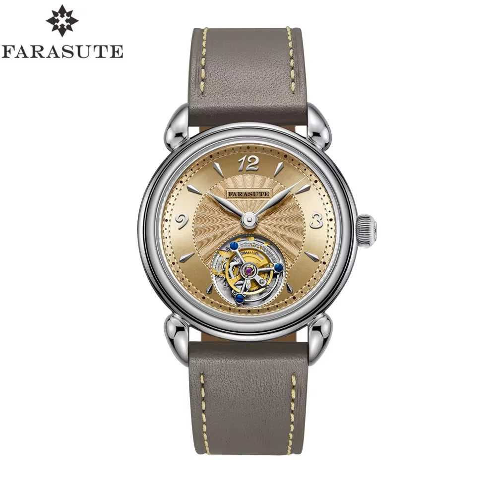 Tourbillon Sports Watch Men Luxury Watch Peacock Tourbillon Movement Sapphire Stainless Steel Waterproof Watch Relogio