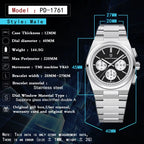 PAGANI DESIGN 2024 New Men Watches Quartz Business Watches VK63 Mens Clock Top Brand Luxury Watch Men Chronograph Watch for Men