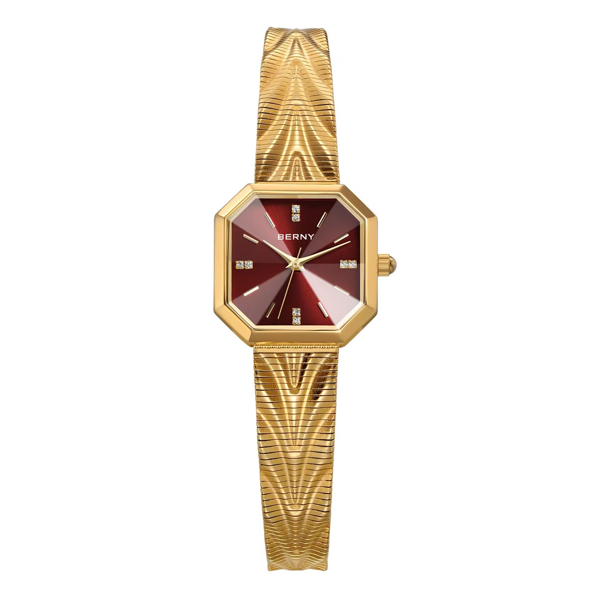 Gold Watch for Women Octagonal Ladies Quartz Wristwatches Stainless Steel Women Small Gold Watch Luxury Fashion Watches