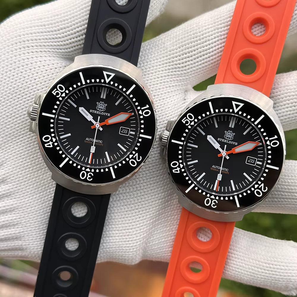 SD1980 45MM One-Piece Case Mens Diver Watch Automatic Mechanical BGW9 Luminous 1000M Waterproof Sapphire Mens Watches