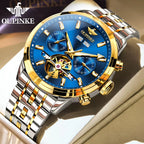 3296 Mens Watch Flywheel Automatic Mechanical Watch﻿ Waterproof Luminous Week Date Watches for Man Original Luxury Gift
