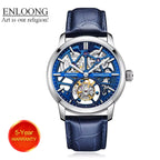 2021 ENLOONG Real Luxury Tourbillon Watches Men with Long Power Reserve Stainless Steel Sapphire OEM Wrist Man Watch Luxury