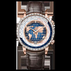 Original World Time Watch Men'S Luxury Business Formal Automatic Mechanical Watch Birthday Gift for Men