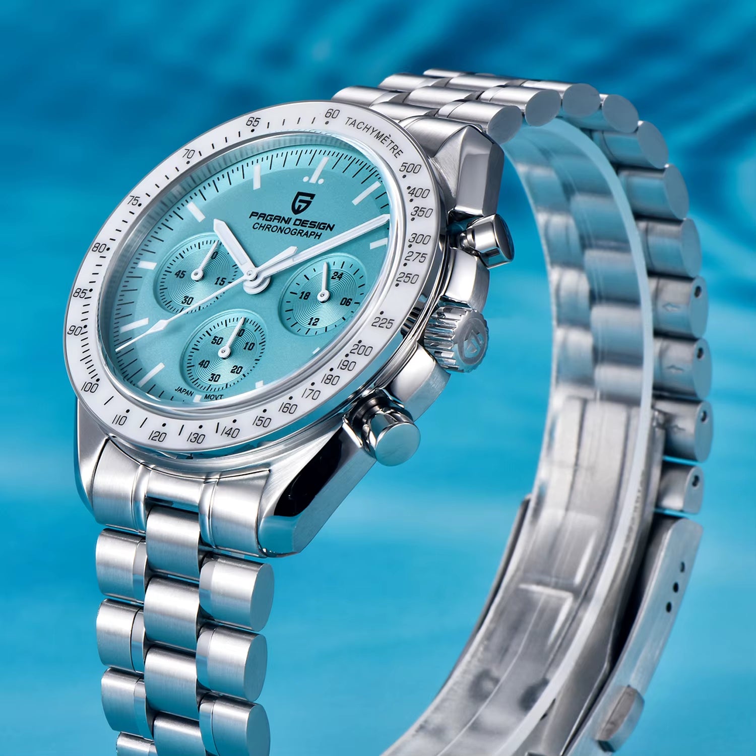 Moon Mens Watches Quartz Automatic Watch Men Luxury Sports VK63 Chronograph Waterproof Sapphire Reloj Hombre 2025