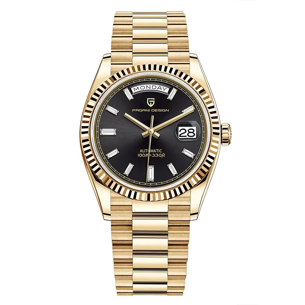 DD36 Mens Watches Top Luxury Mechanical Automatic Watch for Men ST16 Sapphire Gold Wristwatch Steel Waterproof