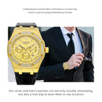 Mechanical Watch Automatic Watch Ready to Ship Luxury Moissanite Diamond 10 ATM Waterproof for Men Top Quality Gold Alloy MIYOTA