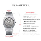 Automatic Mens Watches Fashion Top Brand Stainless Steel Japan NH35A Watch Men Mechanical Wristwatch Relogio Masculino