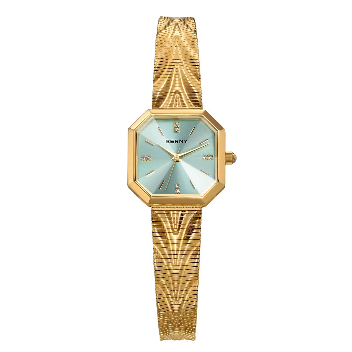 Gold Watch for Women Octagonal Ladies Quartz Wristwatches Stainless Steel Women Small Gold Watch Luxury Fashion Watches