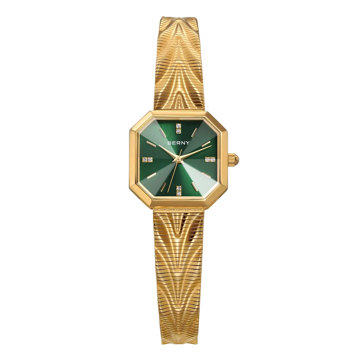 Gold Watch for Women Octagonal Ladies Quartz Wristwatches Stainless Steel Women Small Gold Watch Luxury Fashion Watches