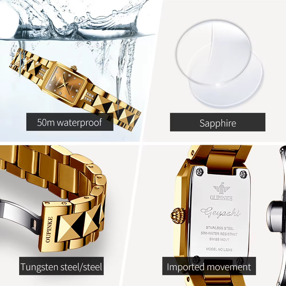 TOP Brand Luxury Quartz Ladies Watch Imported MIYOTA Movement Automatic Watch for Women Tungsten Steel Tape Waterproof