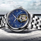 Original Tourbillon Watch for Men Mechanical Skeleton Tourbillon Movement Mens Watches Sapphire Mirror Wristwatch New 7045