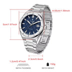 New Mens Watches Business Automatic Watch Men Japan Mechanical 40MM AR Sapphire 100M Waterproof Wristwatch