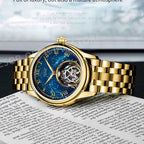 Original Tourbillon Watch for Men Mechanical Skeleton Tourbillon Movement Mens Watches Sapphire Mirror Wristwatch New 7045