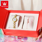 5638 Women Watches Original Elegant Quartz Watch Waterproof Luminous Date Ladies Set Bracelet Watch Girls Gift Reloj Mujer