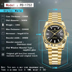 DD36 Mens Watches Top Luxury Mechanical Automatic Watch for Men ST16 Sapphire Gold Wristwatch Steel Waterproof