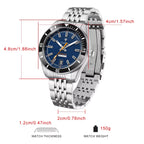 NEW 2025  Mens Watches Mechanical Wristwatch for Men Automatic Watch Men Japan NH35A Ceramic Bezel 10Bar Waterproof Clock