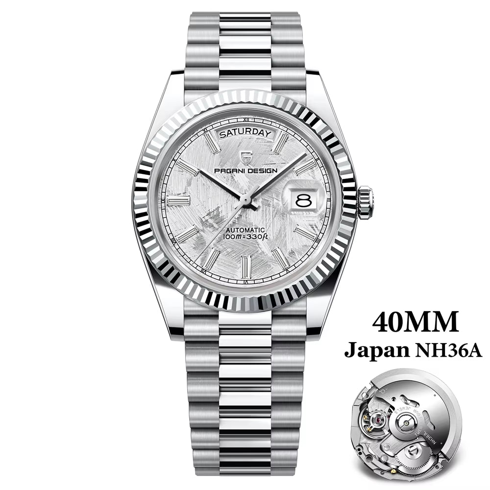 DD40 Luxury Rose Gold Men'S Watches Automatic Mechanical Watch for Men AR Sapphire Glass Date Wrist Watch Men 2024