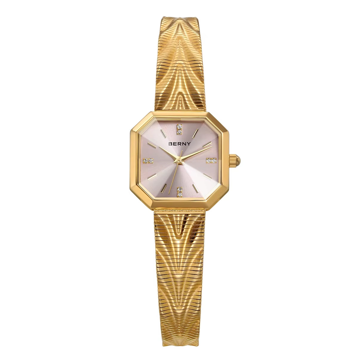 Gold Watch for Women Octagonal Ladies Quartz Wristwatches Stainless Steel Women Small Gold Watch Luxury Fashion Watches