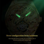 Original Genuine Watch Luxury Tourbillon Mechanical Business Men'S Watch Automatic Mechanical Fashion Wristwatch Clock