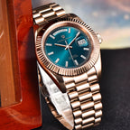 DD40 Luxury Rose Gold Men'S Watches Automatic Mechanical Watch for Men AR Sapphire Glass Date Wrist Watch Men 2024