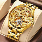 Original Genuine Watch Luxury Tourbillon Mechanical Business Men'S Watch Automatic Mechanical Fashion Wristwatch Clock